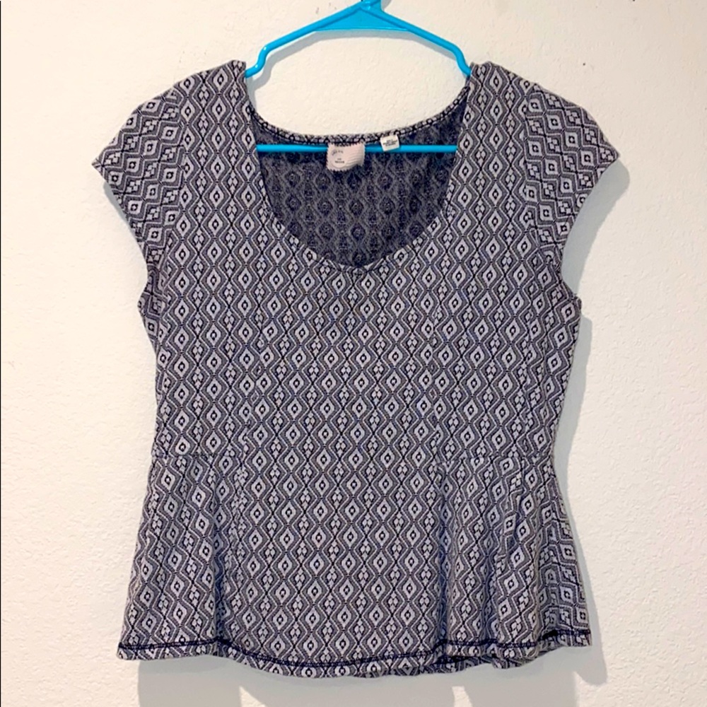 Grayish blue Anthropologie top